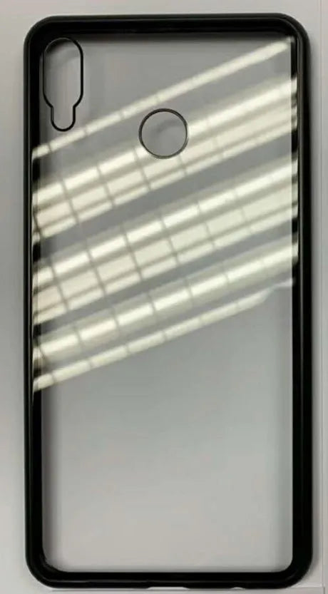 Magnetic phone case with metal frame and tempered glass back for Huawei Honor phones