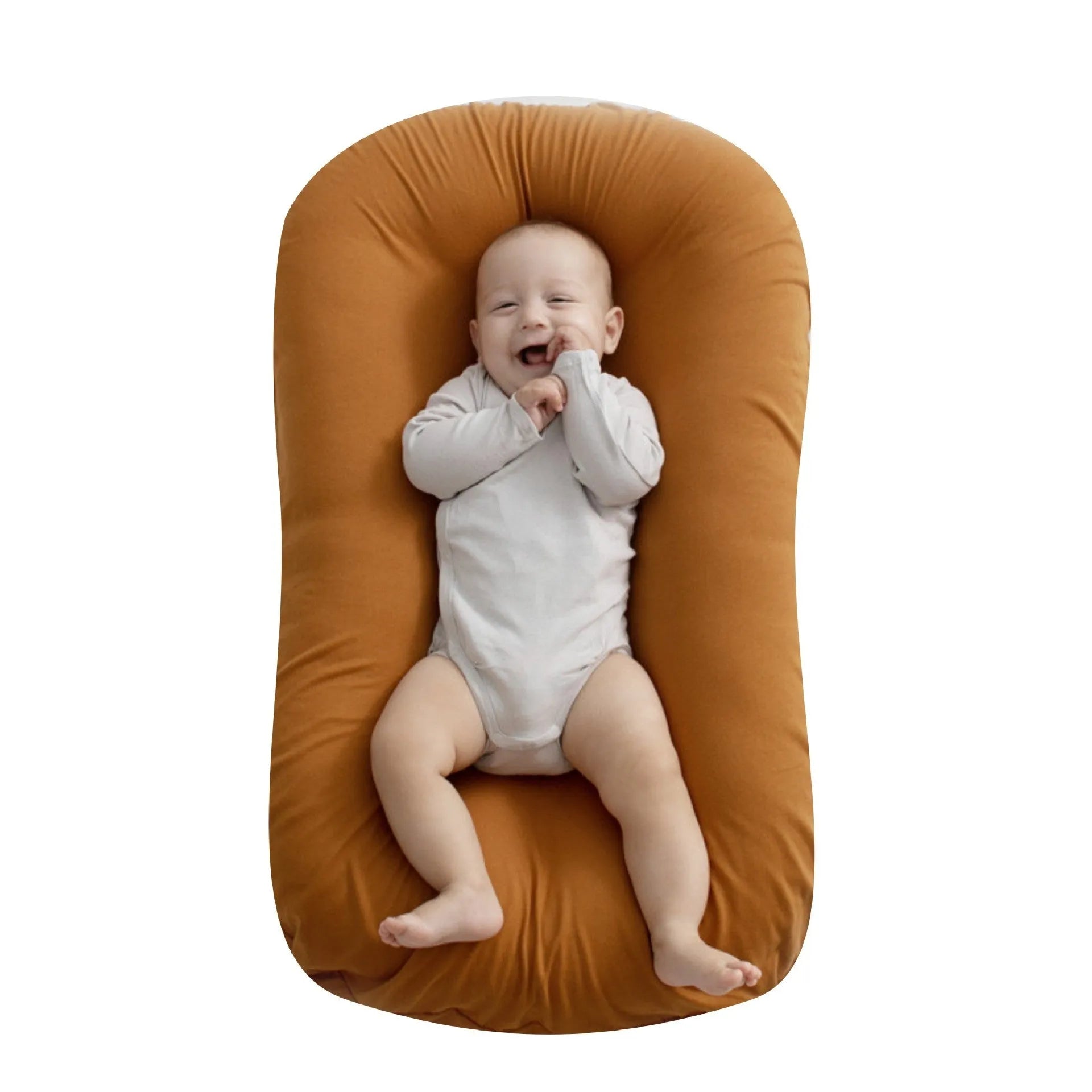 Portable baby nest crib measuring 75x45cm in cotton with PP cotton filler