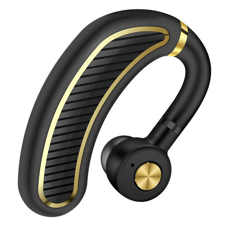 Wireless sweatproof earphones in black gold, black silver, and white gold colours with IPX5 rating