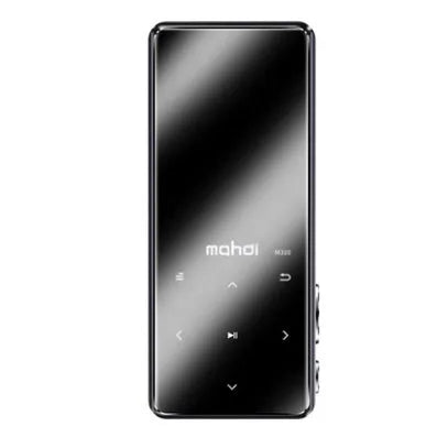 Portable sports MP3 music player with 2.4-inch touch screen in black, silver, blue, or red colour options