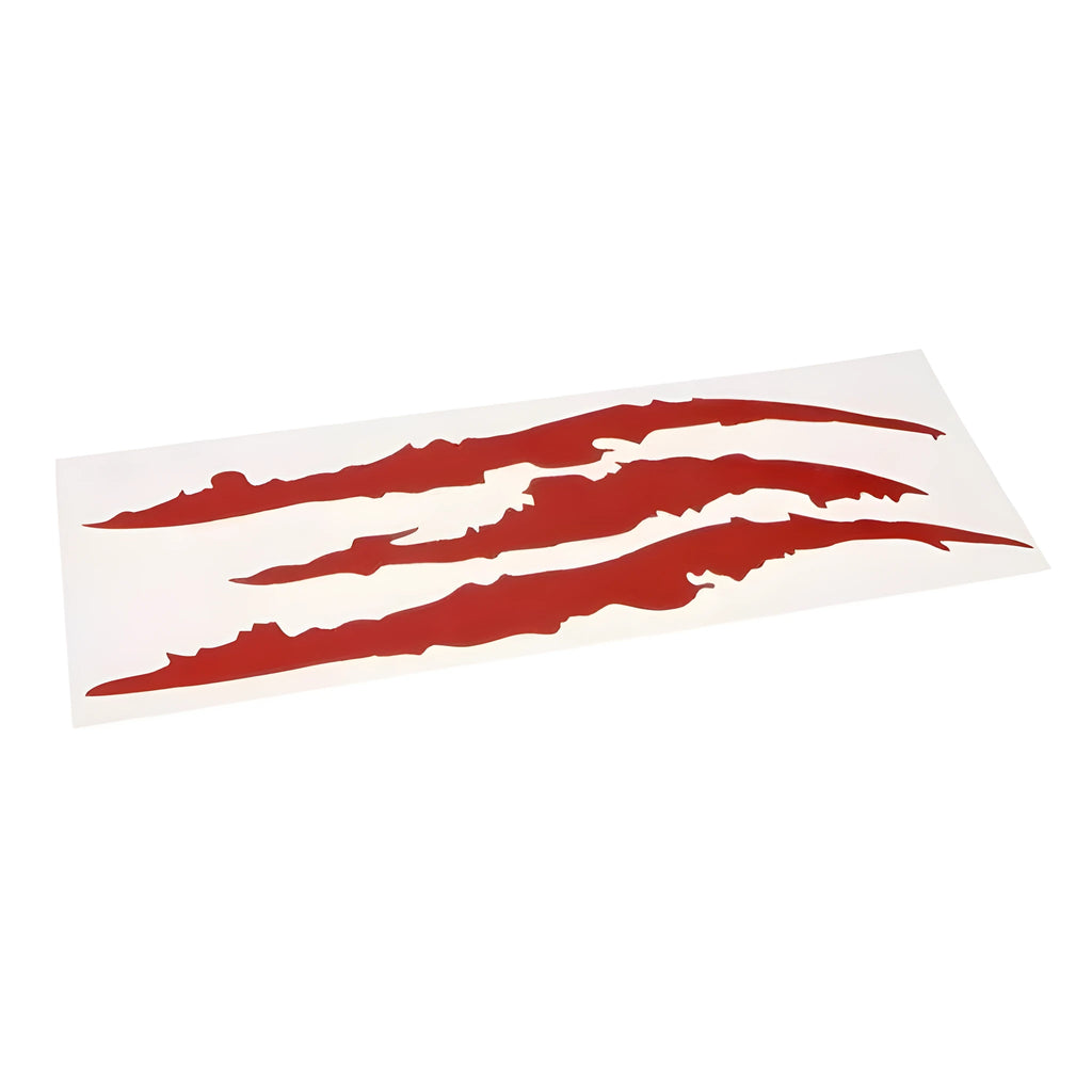 Ghost claw decoration car sticker, 37x9cm, in claw mark pattern on vehicle body