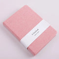 Wire-bound notebook with cloth cover, 132 pages, small size, blue colour