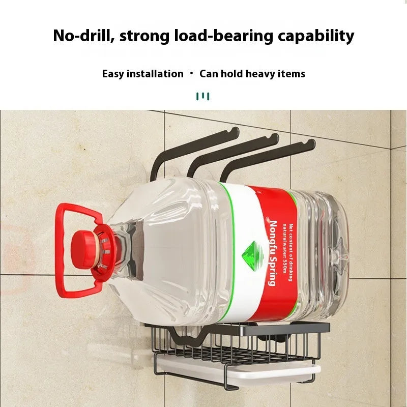 Foldable plastic kitchen storage rack for drying rags in a new Chinese style