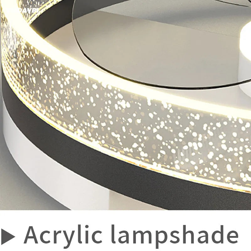 Simple modern Nordic-style tieyi ceiling lamp with iron body and integrated LED light.