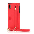 Leather iPhone case with card holder slot and wristband holster in multiple colour options