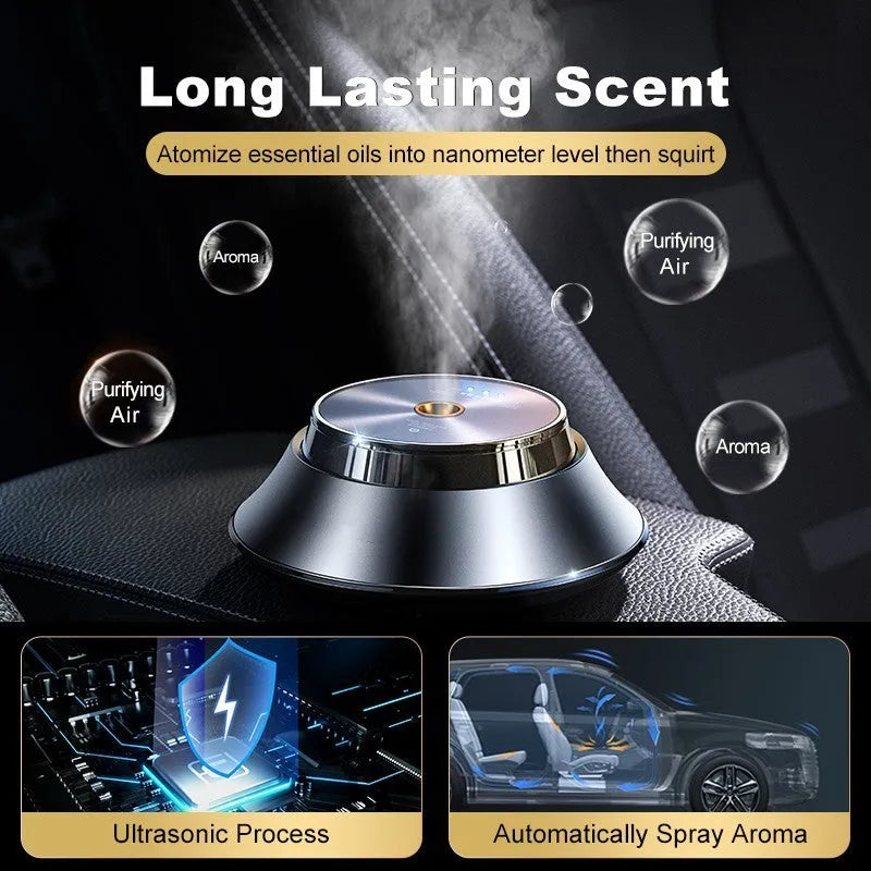 Black Butterfly design car aromatherapy air freshener with USB cable and essential oil bottle