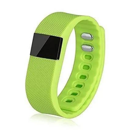 Plastic and ABS bracelet pedometer in choice of colours on a wrist