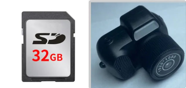 Black Y3000 HD outdoor sports camera with display screen shown next to memory card options