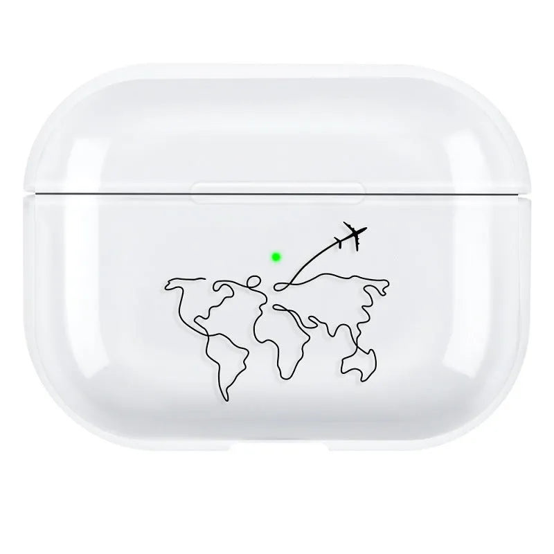 Simple solid colour PC protective shell case for AirPods Pro 3rd Generation charging case.