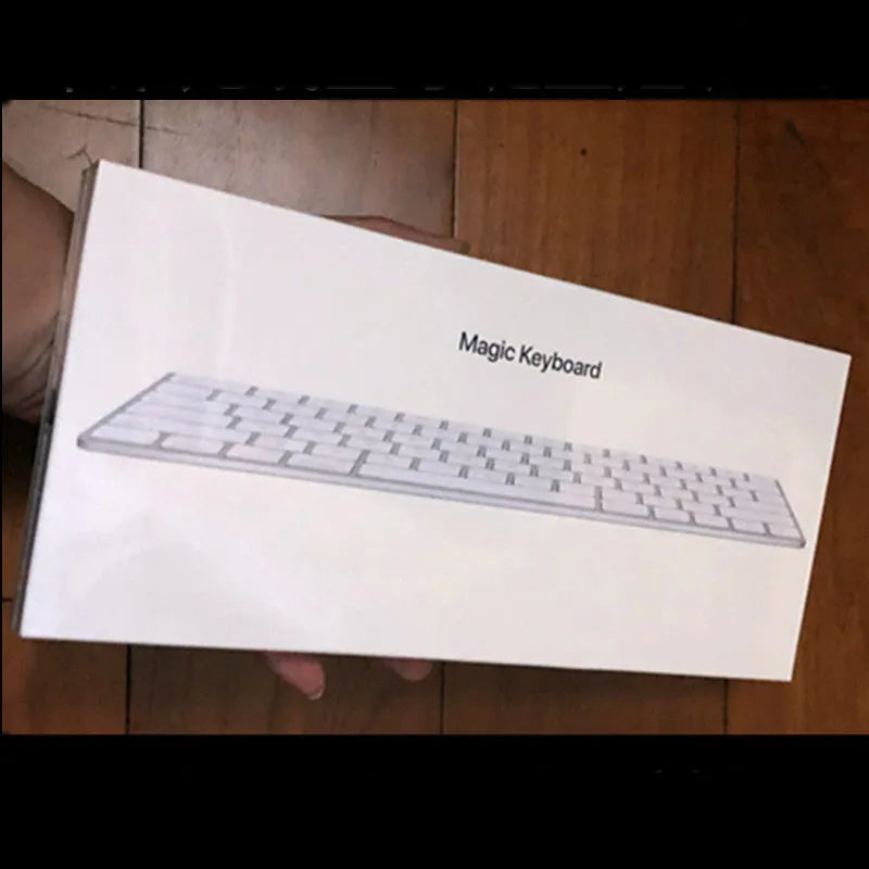 Apple G6 white Bluetooth wireless keyboard with ultra-thin metal case