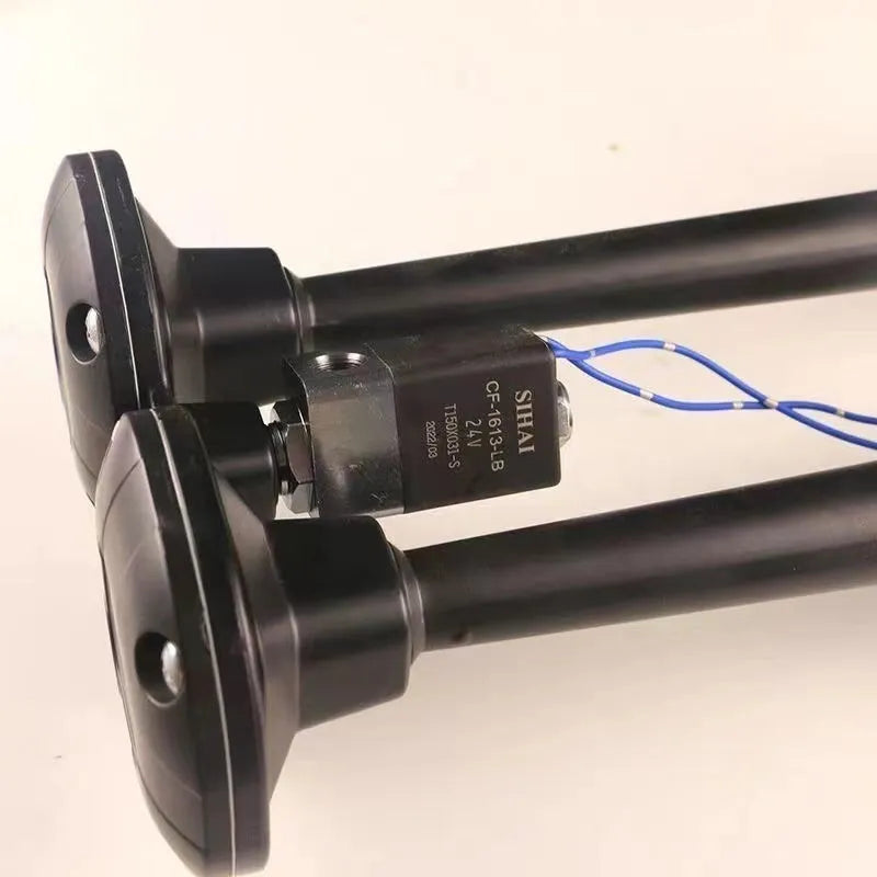 Black dual trumpet 300DB super loud air horn kit with compressor for 12V and 24V vehicles