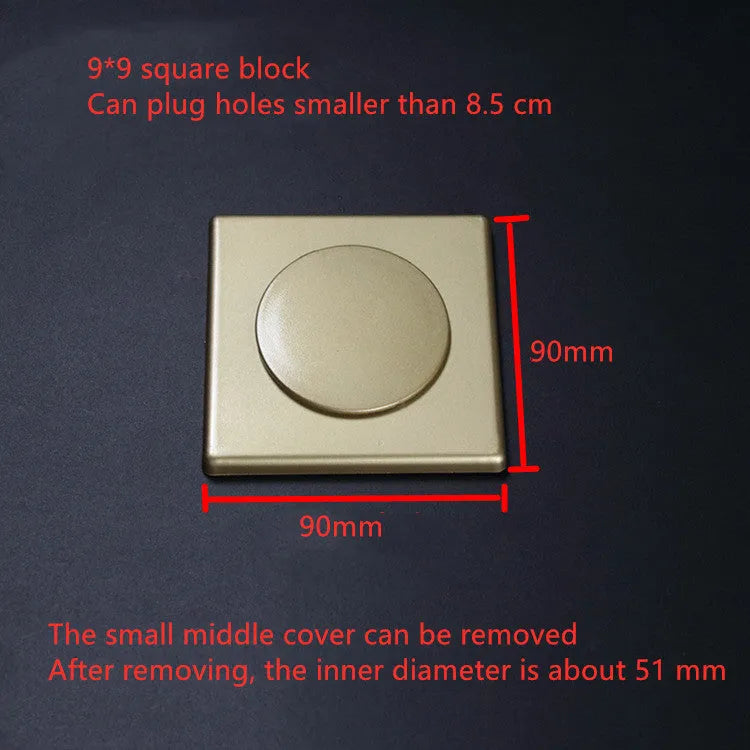 Square ABS plastic decorative covering ring with 3M adhesive for wall hole concealment