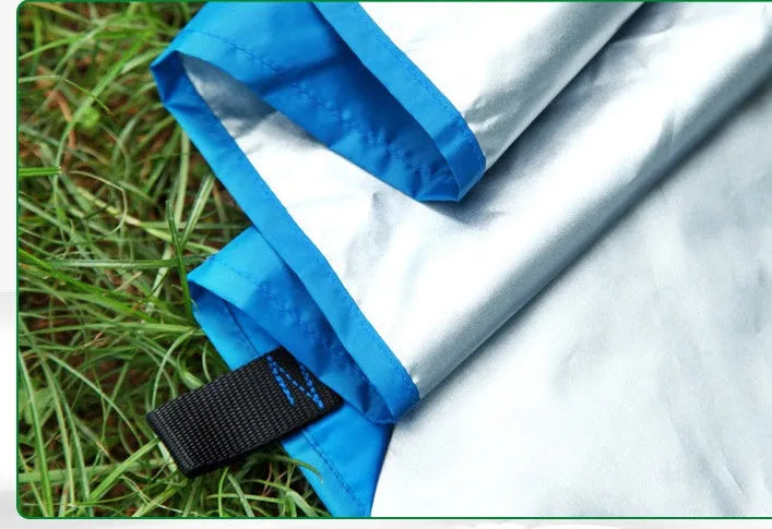 Waterproof 210D Oxford cloth awning sun shelter 300x300 cm in army green with aluminium nails and wind ropes