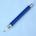 Luminous aluminium alloy drill pen for diamond painting in blue, gold, or red colours