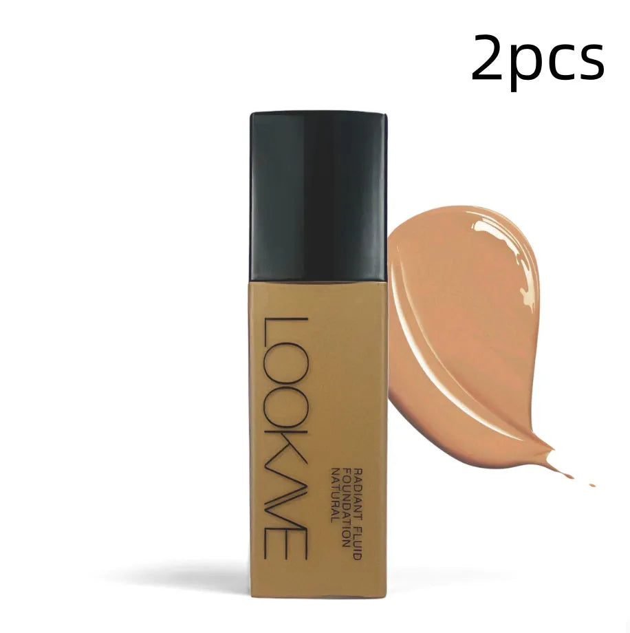 LOOKAVE Matte Liquid Foundation bottle in Ivory White shade, 21c net content.
