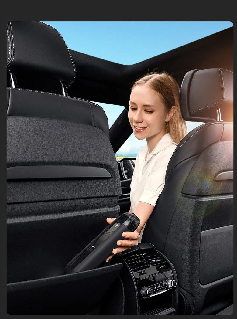 Baseus wireless handheld car vacuum cleaner with blowing hose and HEPA filter