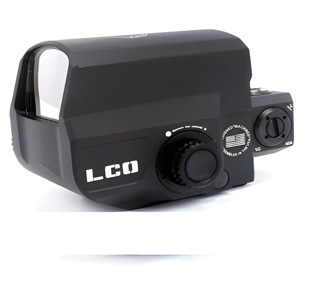 LCO tactical red dot sight with 20mm rail mount for rifles and shotguns