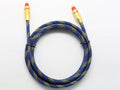 6.0mm PVC sheath audio optical fibre cable in black, multiple lengths available for digital audio connection