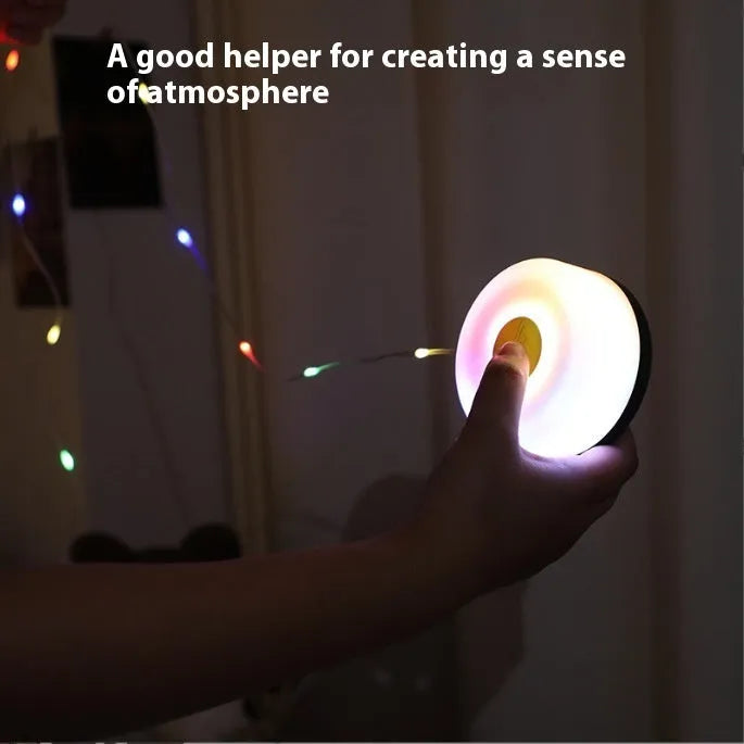 Rechargeable outdoor string lights with 30 LED beads in warm white and colourful lighting modes