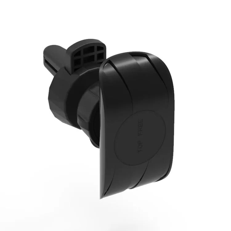 Glory black car phone holder mounted on car air vent with adjustable clamp and swivel rotation