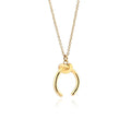 Adjustable copper pendant necklace with geometric design and cross chain in gold or silver finish