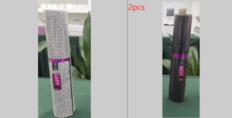 2-in-1 electric USB hair straightening brush with ceramic coating in green
