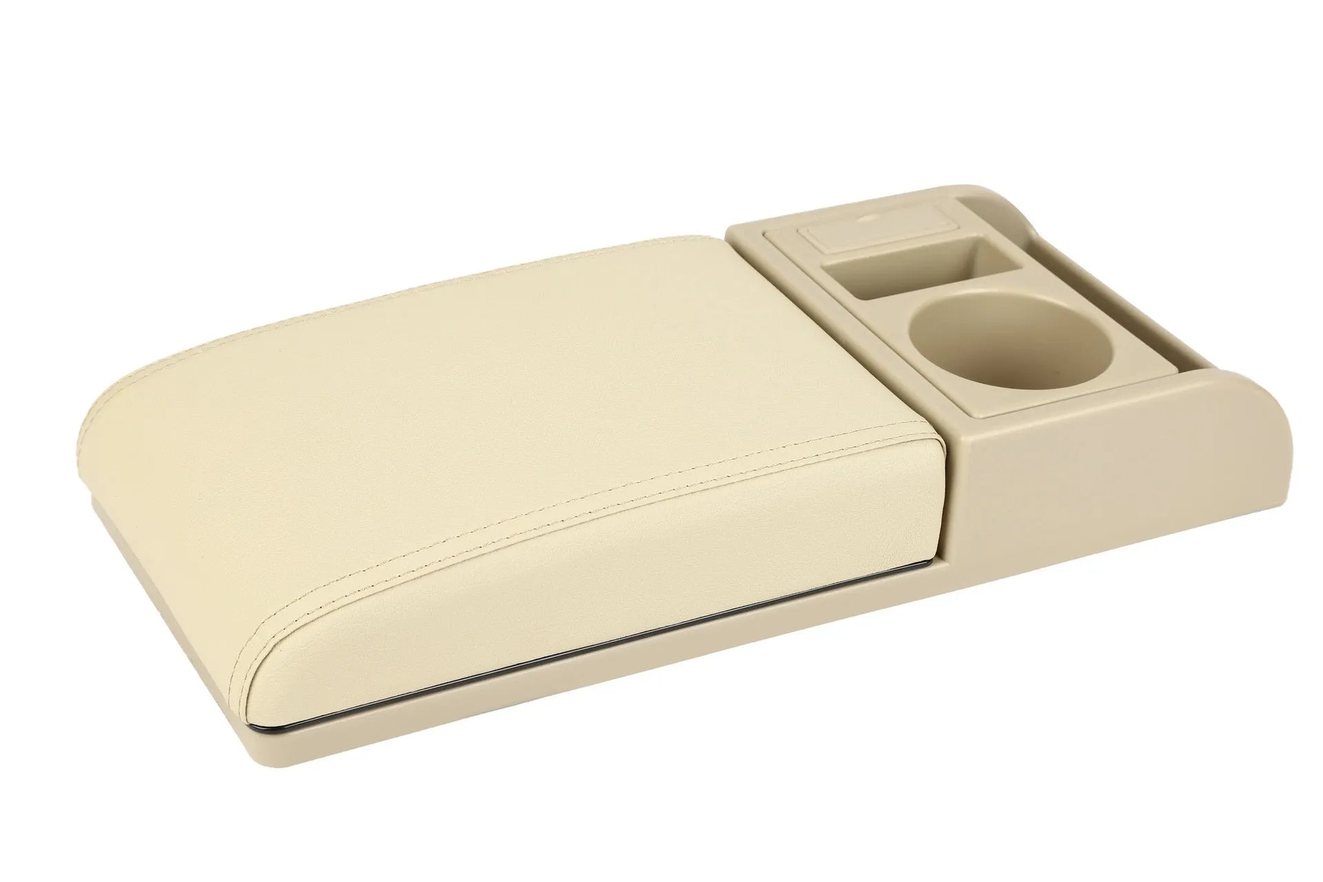 Universal car armrest box cover in plastic with height increase function
