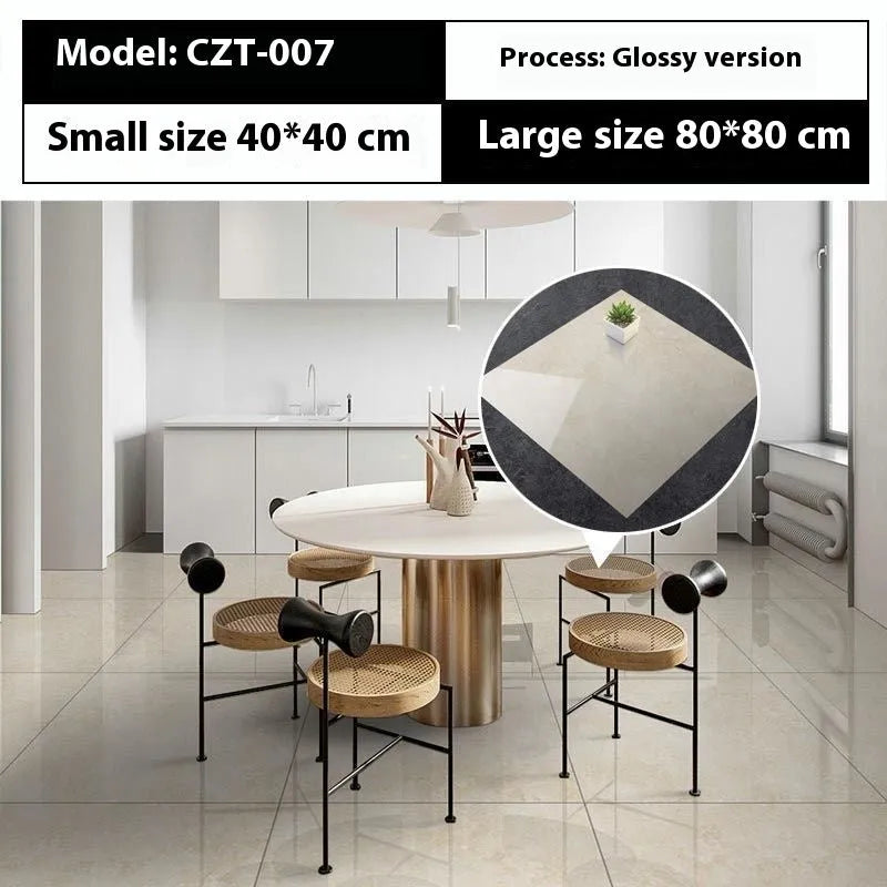 Marble simulation stone waterproof sticker 40x40cm geometric pattern simple modern bathroom kitchen