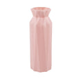 Green drop-resistant melamine vase with a 7.2cm base on a wooden table.