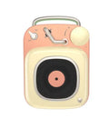 Portable mini speaker in blue, compact size 4.8x6.2x2.8cm with metal body