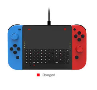 Black felt storage pouch for Nintendo Switch console with game cartridge slots open.
