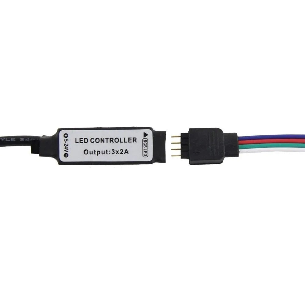 1 metre long flexible USB LED light strip showing SMD5050 chips, with a connected USB cable.