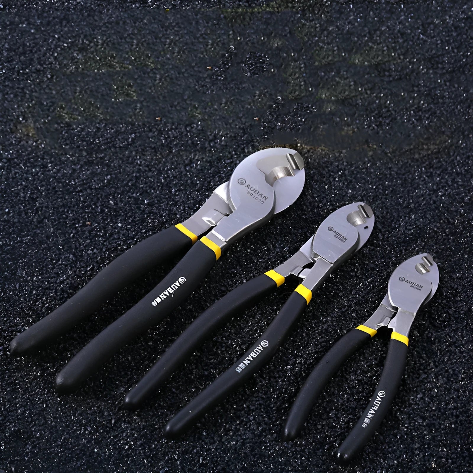 High carbon steel diagonal cable cutter black with PPR handle 8 inch length oblique mouth