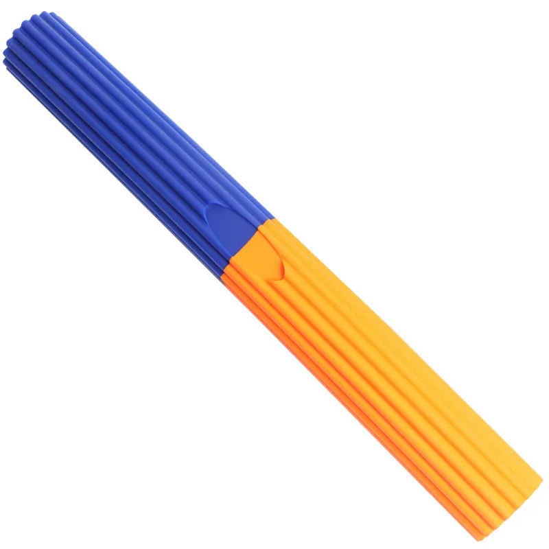 Flexible silicone resistance training bar in blue for forearm strengthening and injury recovery