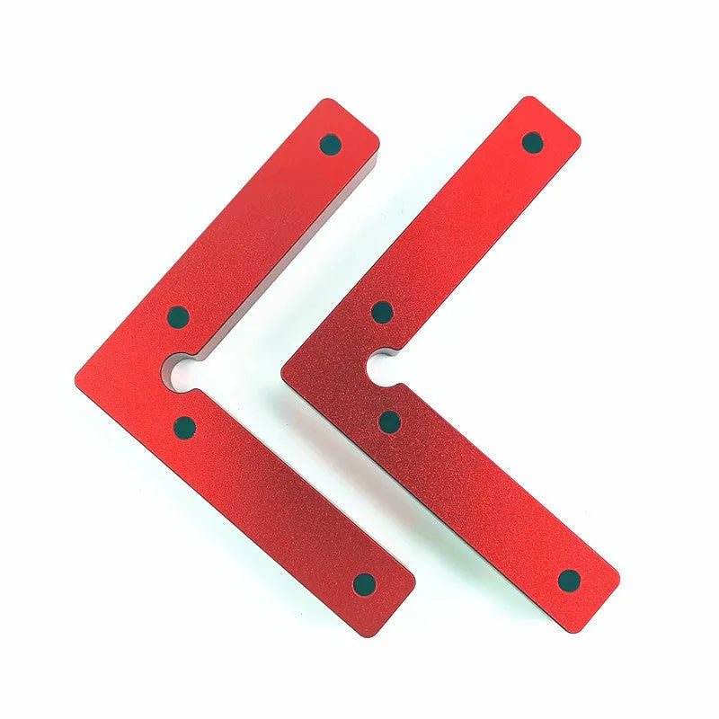 Aluminium alloy woodworking right angle positioning block for jigsaw fixturing