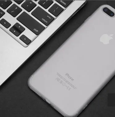 TPU silicone iPhone case in black, blue, red, and white colours for models 6, 7, 8, and X.