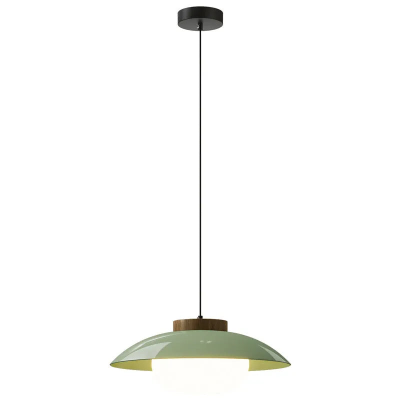 Cream style Nordic minimalism UFO chandelier with tricolor light iron shade for living room bedroom