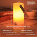 Retro portable campsite lamp with PS acrylic body and button switch in outdoor setting
