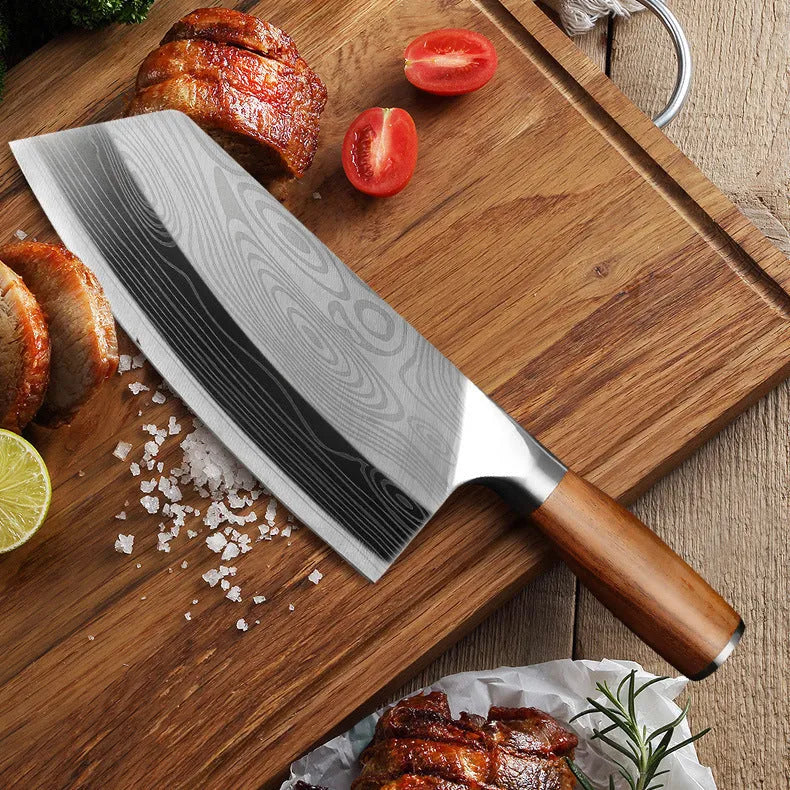 320mm stainless steel kitchen knife with 40cr13 steel blade for kitchen use