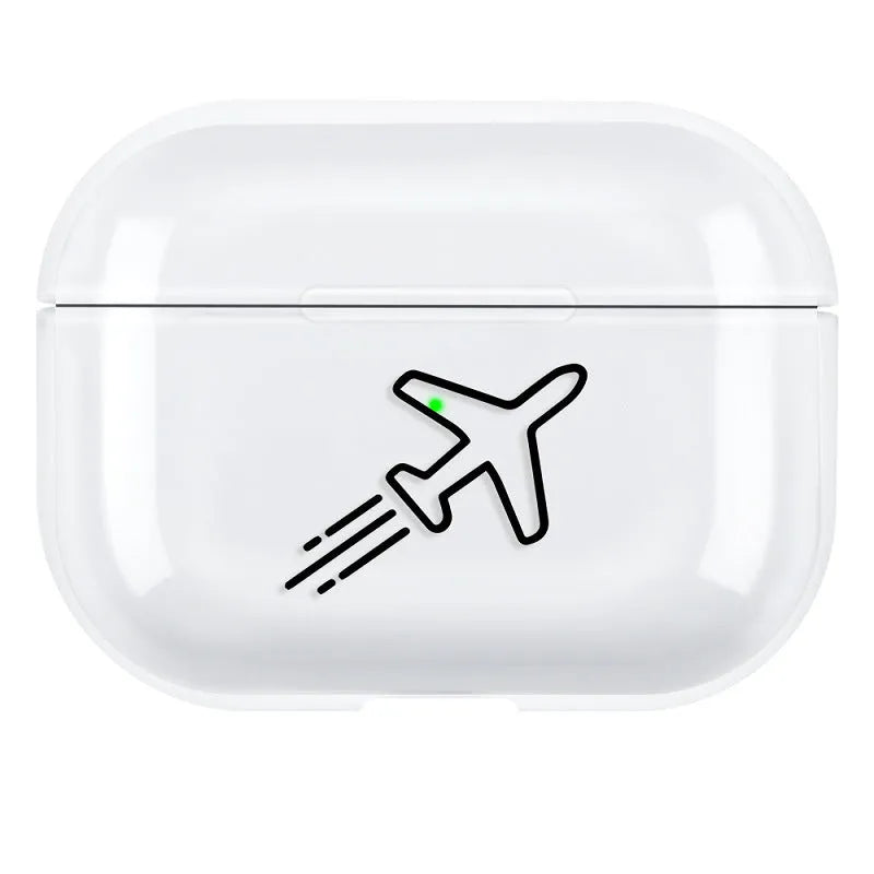 Simple solid colour PC protective shell case for AirPods Pro 3rd Generation charging case.