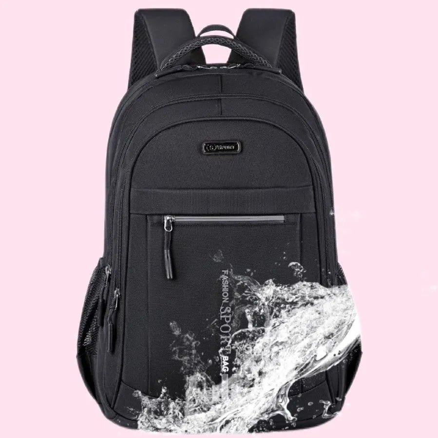 20-35L capacity backpack in Oxford cloth with airpillow straps, shown in blue colour variant