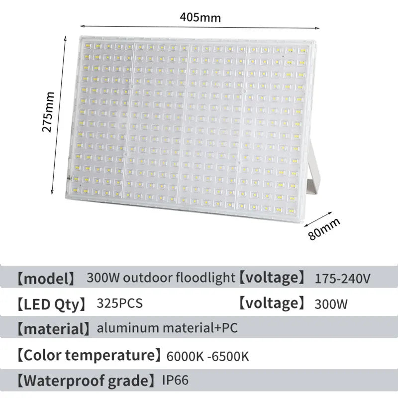 LED floodlight outdoor waterproof ultra bright for industrial workshop or courtyard