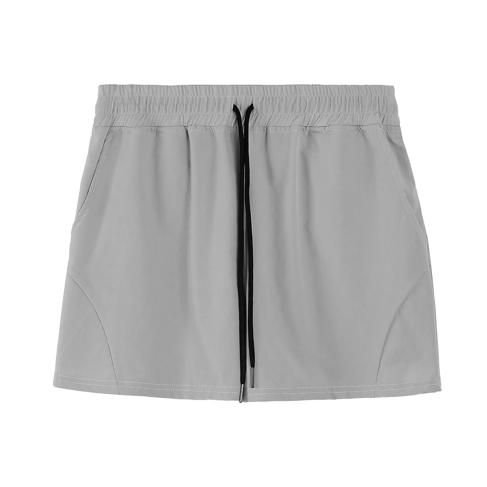 Men's thin polyester basketball shorts in four colour options with medium elastic waistband