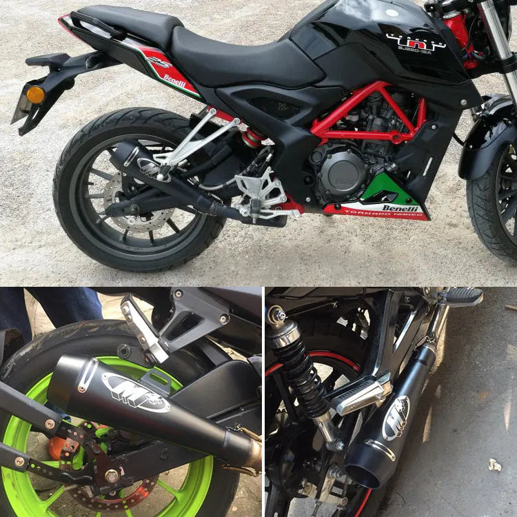 Universal M4 motorcycle exhaust pipe in multiple specification options