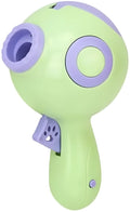 Green dog treat launcher toy measuring 15.5 cm long for interactive play and treat dispensing