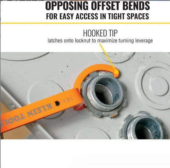 Three-piece magnetic suction wrench kit showing orange, grey, and black tools with different dimensions