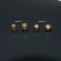 Brass decorative buckle jewellery components in round and bucket foot nail shapes