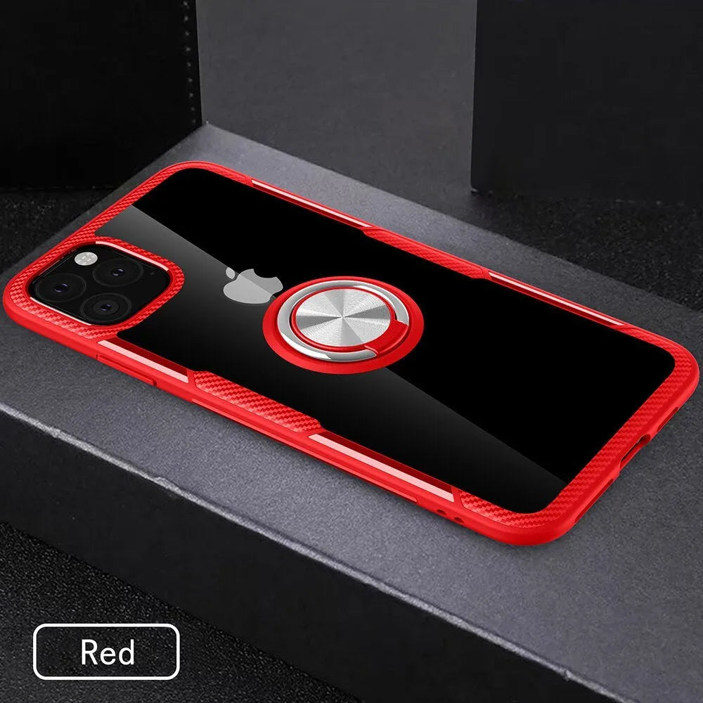 Slim black TPU and PU leather back cover case for iPhone 11 Pro Max