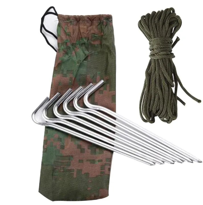 Waterproof 210D Oxford cloth awning sun shelter 300x300 cm in army green with aluminium nails and wind ropes