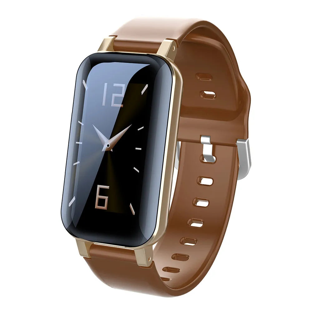 Call Bracelet smart Bracelet in Black, Blue, or Coffee colour with heart rate monitor